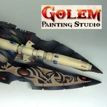 Eldar Ulthwe Cobra super heavy tank. by Gary Connell