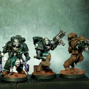 Chaos marine ripper squad/ predators by C0rbin