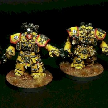 Space marines imperial fists devastator centurion squad by karpunk