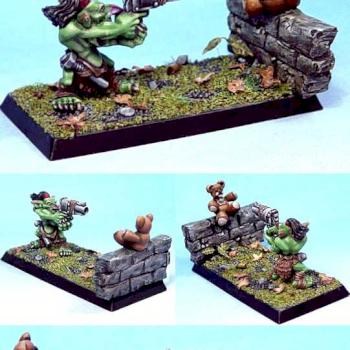 Gobbo (grot) shooting practice by cdukino