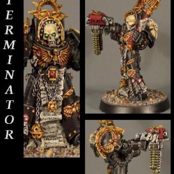 Terminator Chaplain by blue moon miniatures by bluemoonminiatures