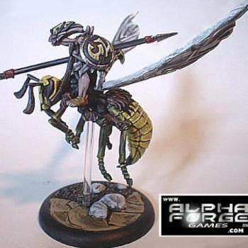 Yagamuna goblin giant wasp rider 28mm scale by Lord Shoggoth