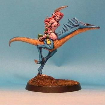 Daemonette of Slaanesh on Steed by leopardpixie