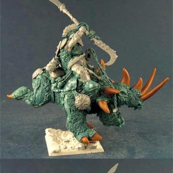 OGRE KINGDOMS Ogre Tyrant on Rhinox - converted by Scibor