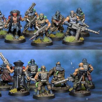 Chaos Cultists with autoguns by lono