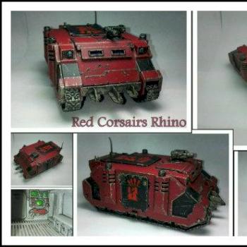 Red Corsairs Rhino Transport by unforgiven302