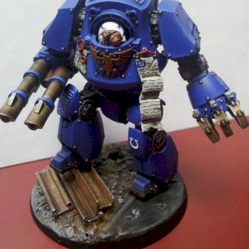 Ultramarines Contemptor Dreadnaught by keimigca