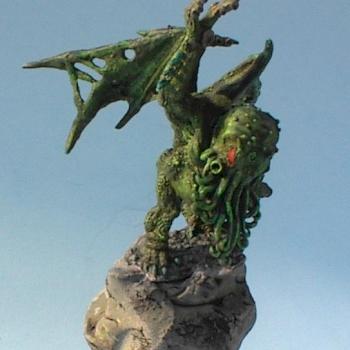 Dread Cthulhu (Reaper Miniatures Eldritch Demon) by DarkHaunter62