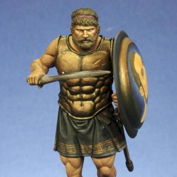 Mercenario griego / Greek Mercenary, 54mm, Resina, H&V miniatures by rosman