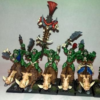 Savage orc boar boyz by Dornsapothecary