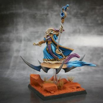 Limited Chaos Mini. Tzeentch Wizard riding on Disc by Yamamoto