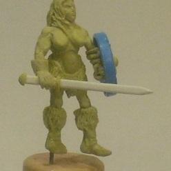 Female Barbarian Scratchbuilt by chaos spawn