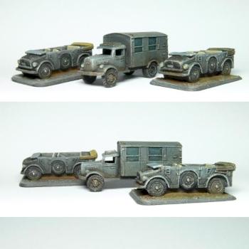 Flames of War German vehicles by Ghostpainter