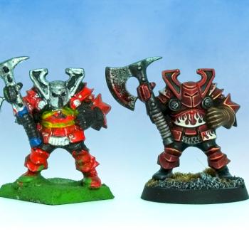 Chaos Warrior 1996 versus Chaos Warrior 2017 by Curis