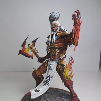 Warhammer 40k Aeldari Eldar Avatar of Khaine  Magnetised variant #3 by Dad Paints Minis