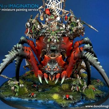 Of the many spiders that infest the wild woods, the colossal Arachnarok Spider is the largest! by DEN of IMAGINATION