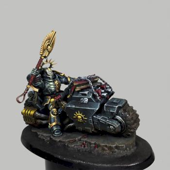 Primaris Chaplain on Bike by Miniaturesden