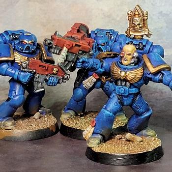 Ultramarine squad by parvusmachina