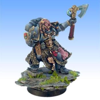 Space Wolves Rune Priest by leprechaun studio