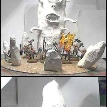 Scratch-Built Daemon Posessed Beastman Herdstone of Tzeentch by Kyte