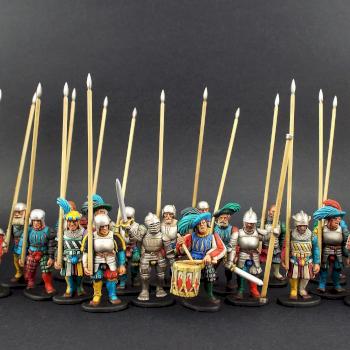 28mm Warlord Games Landsknechts Pikemen Unit. by avalonindustries2040