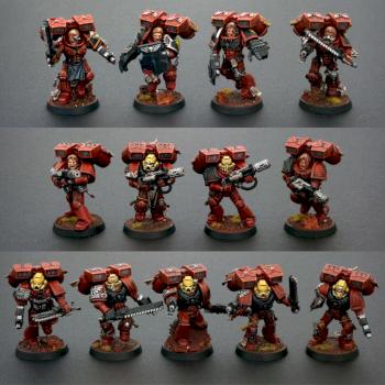 Blood Angels Assault Squad by Johnnyhorse