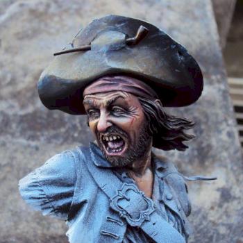 Pirate Bust WIP by Maldito Duende