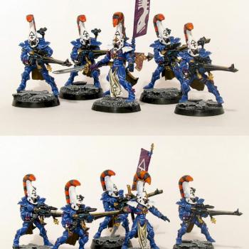 Warhammer 40k Eldar Dire Avengers by Dzony