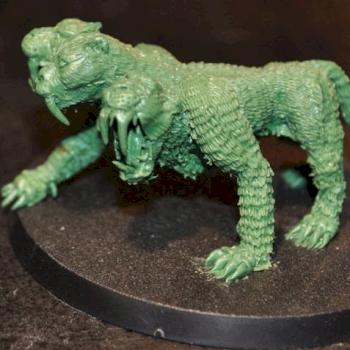 sabretooth cerberus by wargamesculptor