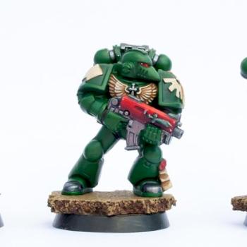 Dark Angels Space Marine Squad by Cliff1995