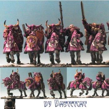 Slaanesh Chaos Knights (unchosen) by Bastetcat