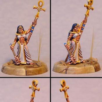 War Gods Asar Priestess of Isis on sculpted base by James by Wappellious