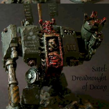 Satel: Chaos Dreadnought of Nurgle by Burzmali