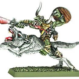 Goblin Champion mounted on Giant Wolf by Warlord