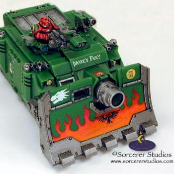 Warhammer 40K Salamanders Vindicator tank by Kelly Kim