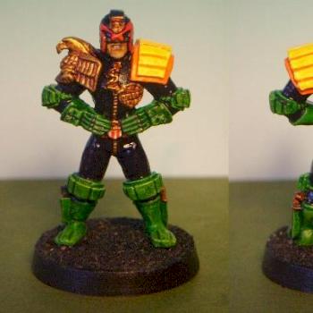 Judge Dredd  by Foundry Miniatures by smilie23