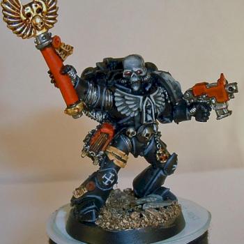 Black templars chaplain by Prockape1