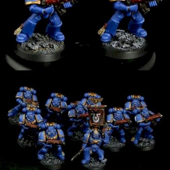 Ultra Marines Tactical Squad by miniDrake