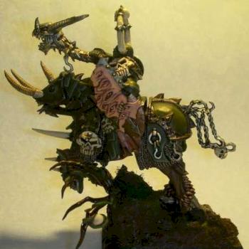 Mounted Chaos Knight of Nurgle Musician by JediFran