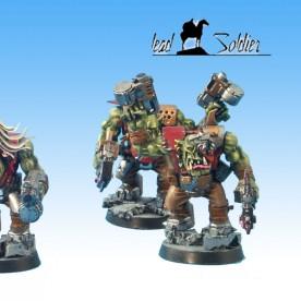 Ork Nobz Mob by Rilian