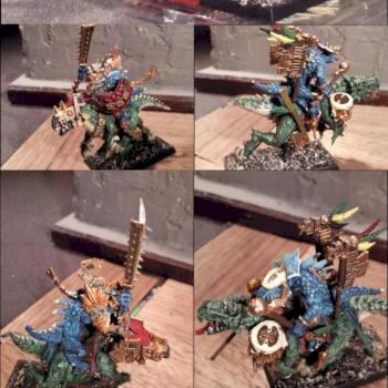 Lizardmen cold one Regiment by Predator.172nd.SF