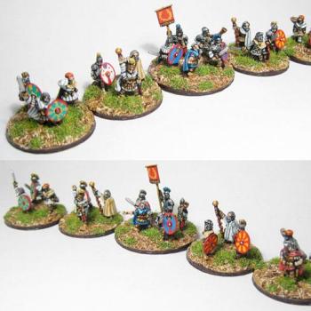 Warmaster Ancient (10mm) Late Romans Command by legdba