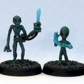 Aliens -Reaper Gray Aliens + Horrorclix by xredmenacex