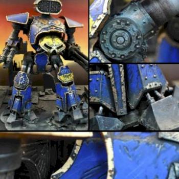 Reaver Titan - Weathering Detail by bluetablepainting