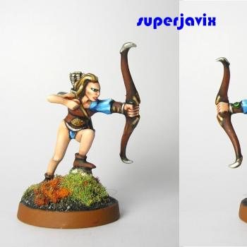 Female Elf (conversion and repaint) by superjavix