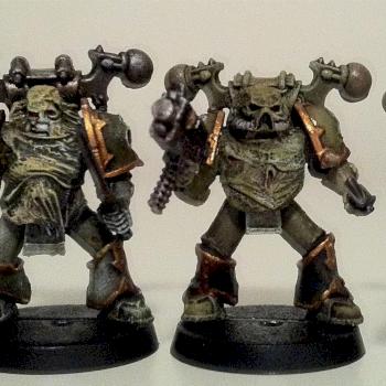 Plague Marine Paint Trials by dbdecker