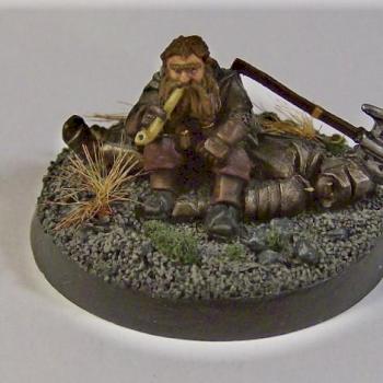 smoking gimli on dead uruk hai by wingnut