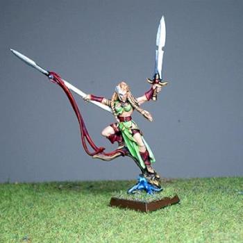 Wood Elf Wardancer Lord by Icon Miniatures