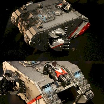 Grey Knights Land Raider Crusader by Johnnyhorse