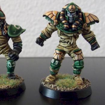 Blood Bowl Undead Mummys, BloodBowl Untote Mumien by Dino